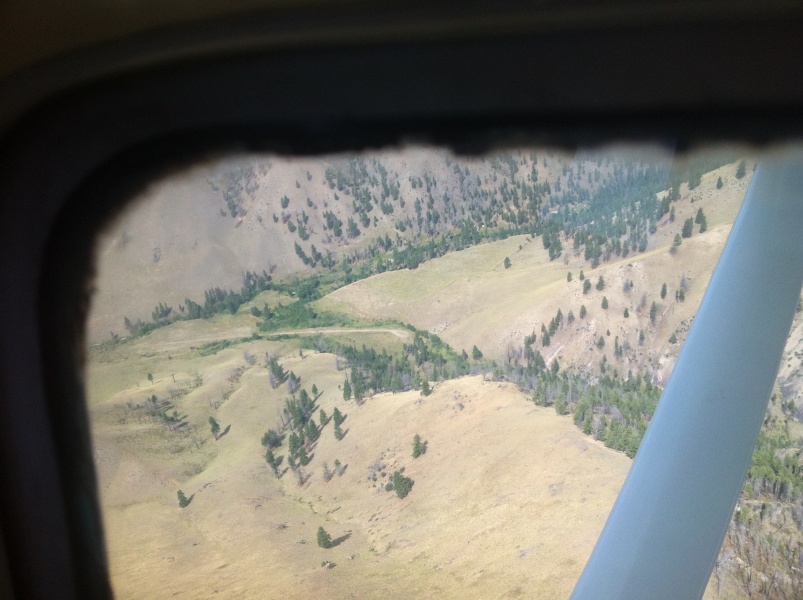 Scaled image Cabin Creek airstrip at left edge.jpg 