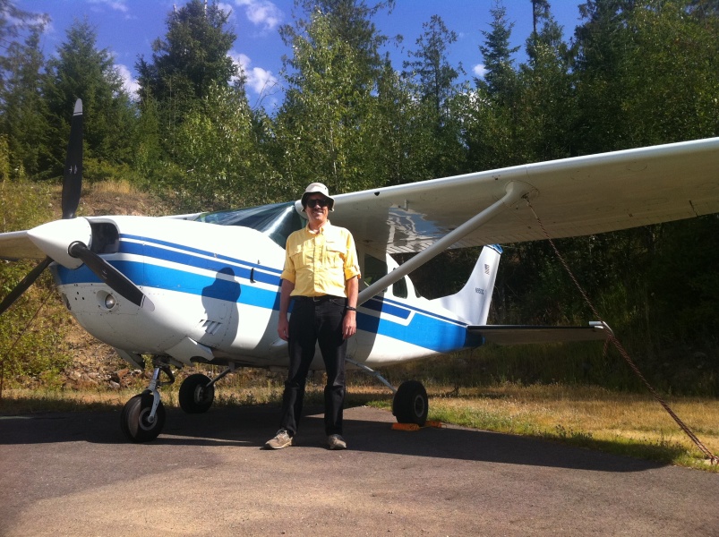 Scaled image George with N9513G at the Bird Aviation Museum.jpg 