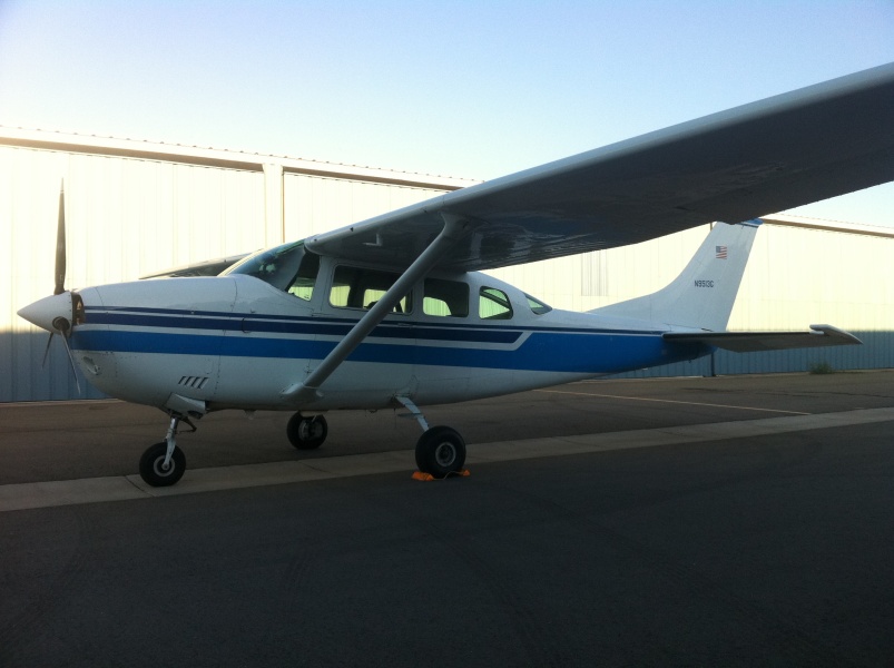 Scaled image N9513G just outside its hangar at the Fort Collins_Loveland_ CO airport.jpg 