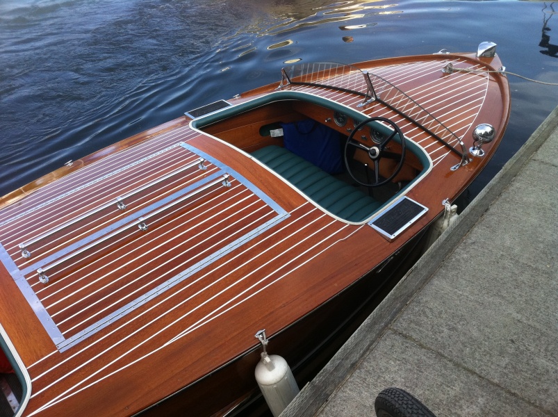 Scaled image Restored Chris Craft in Sandpoint marina_ we had a nice comversation with its owner_.jpg 